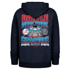 New York Yankees 2000 World Series Champions Showcase Backer Pullover Hoodie Navy