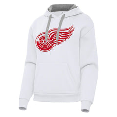 Detroit Red Wings Antigua Women's Victory Pullover Hoodie - White Hoodies