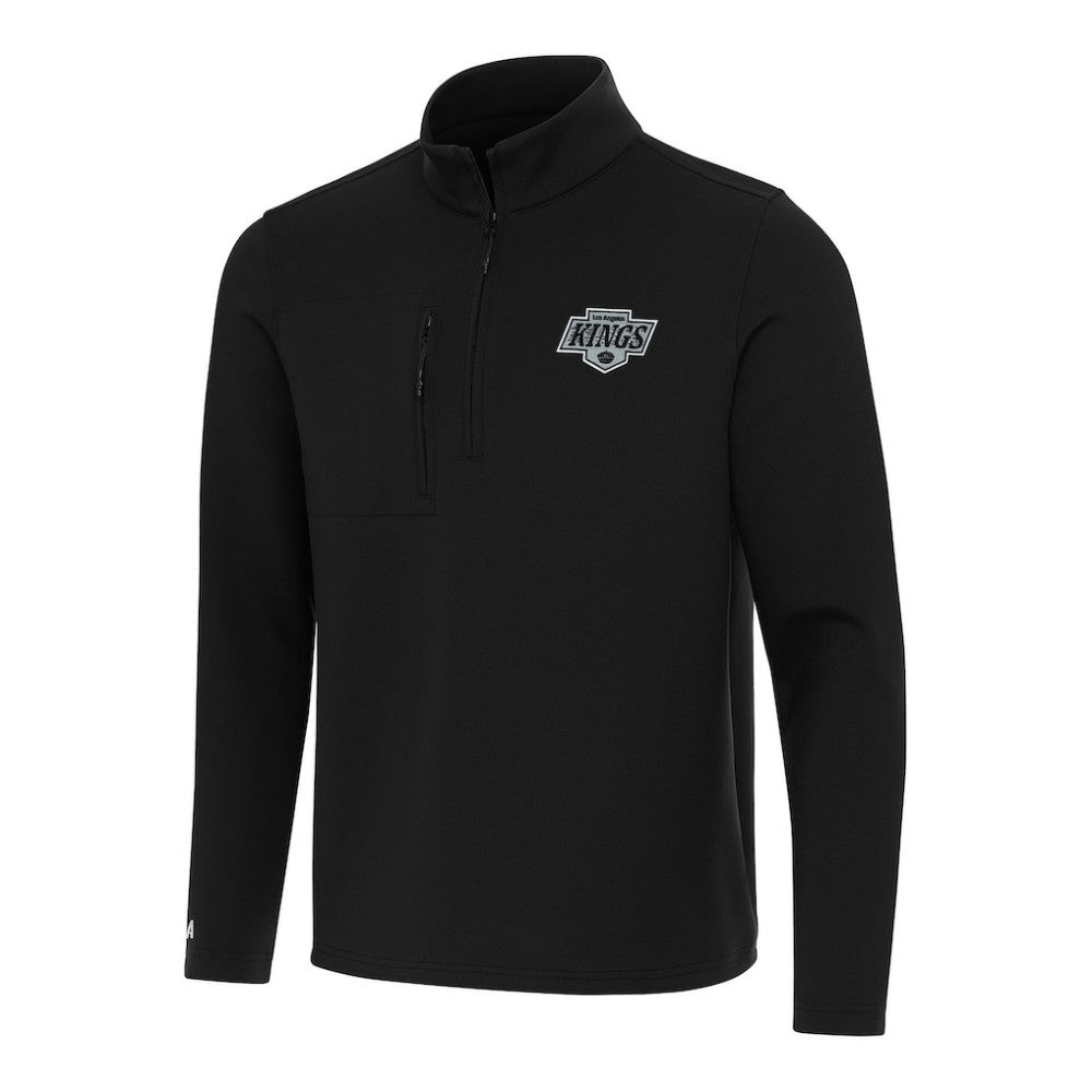 Los Angeles Kings Antigua Insider Quarter-Zip Top - Black Tops