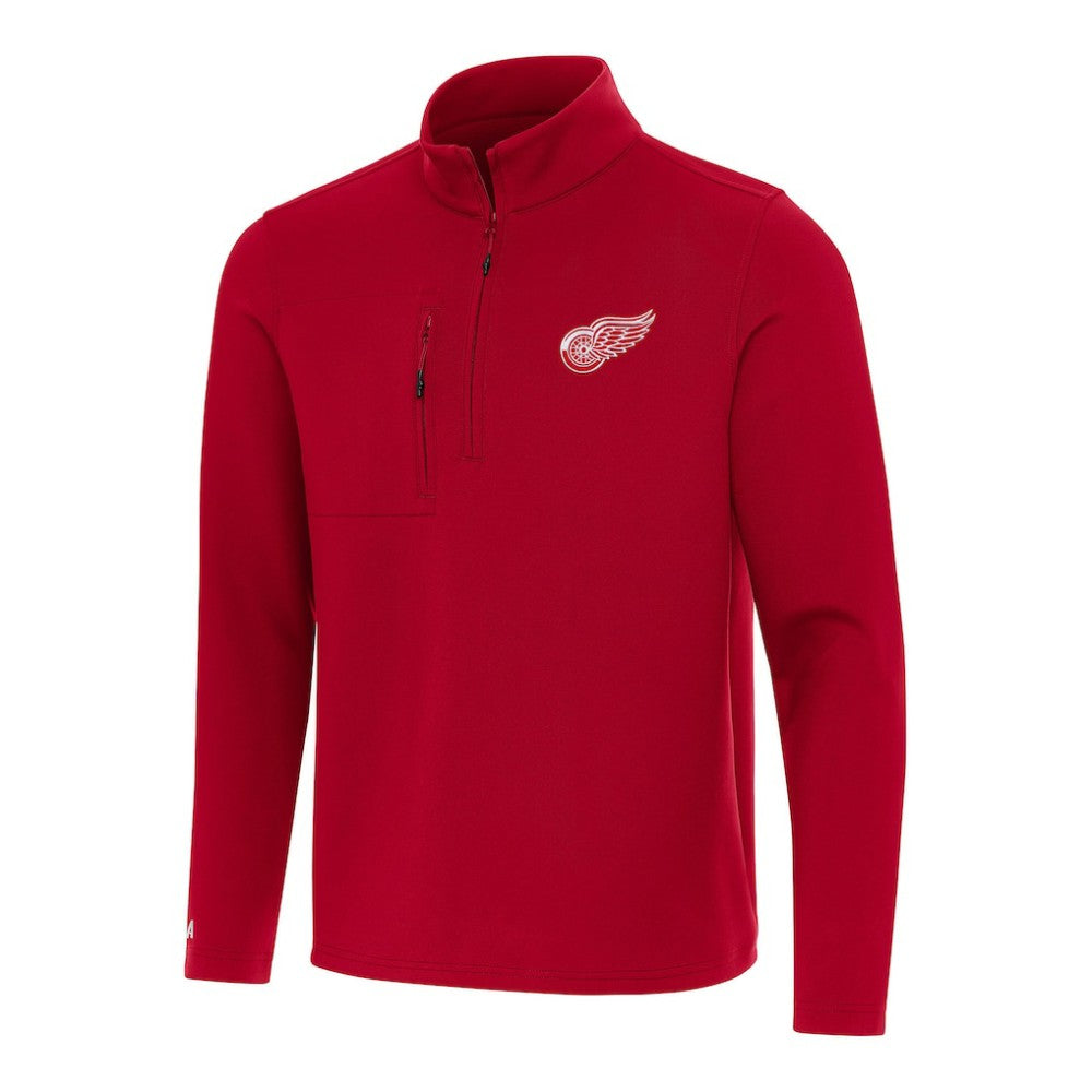 Detroit Red Wings Antigua Insider Quarter-Zip Top - Red Tops