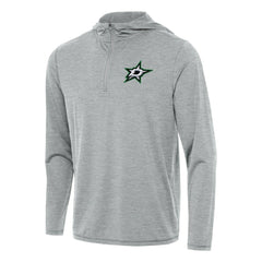 Dallas Stars Antigua Tidy Quarter-Zip Hoodie - Heather Gray Hoodies