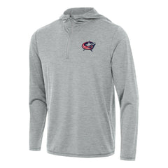 Columbus Blue Jackets Antigua Tidy Quarter-Zip Hoodie - Heather Gray Hoodies