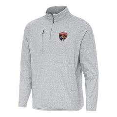 Florida Panthers Antigua Certain Quarter-Zip Tri-Blend Sweatshirt - Heather Gray Sweatshirts