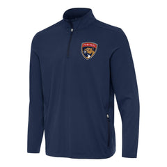 Florida Panthers Antigua Perilous Quarter-Zip Sweatshirt - Navy Sweatshirts