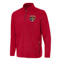 Florida Panthers Antigua Perilous Quarter-Zip Sweatshirt - Red Sweatshirts