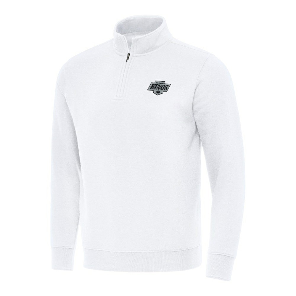 Los Angeles Kings Antigua Victory Quarter-Zip Mock Sweatshirt - White Sweatshirts