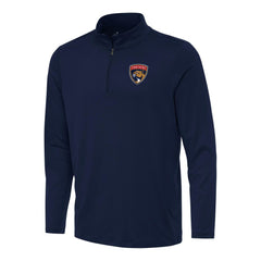 Florida Panthers Antigua Reprocess Quarter-Zip Top - Navy Tops