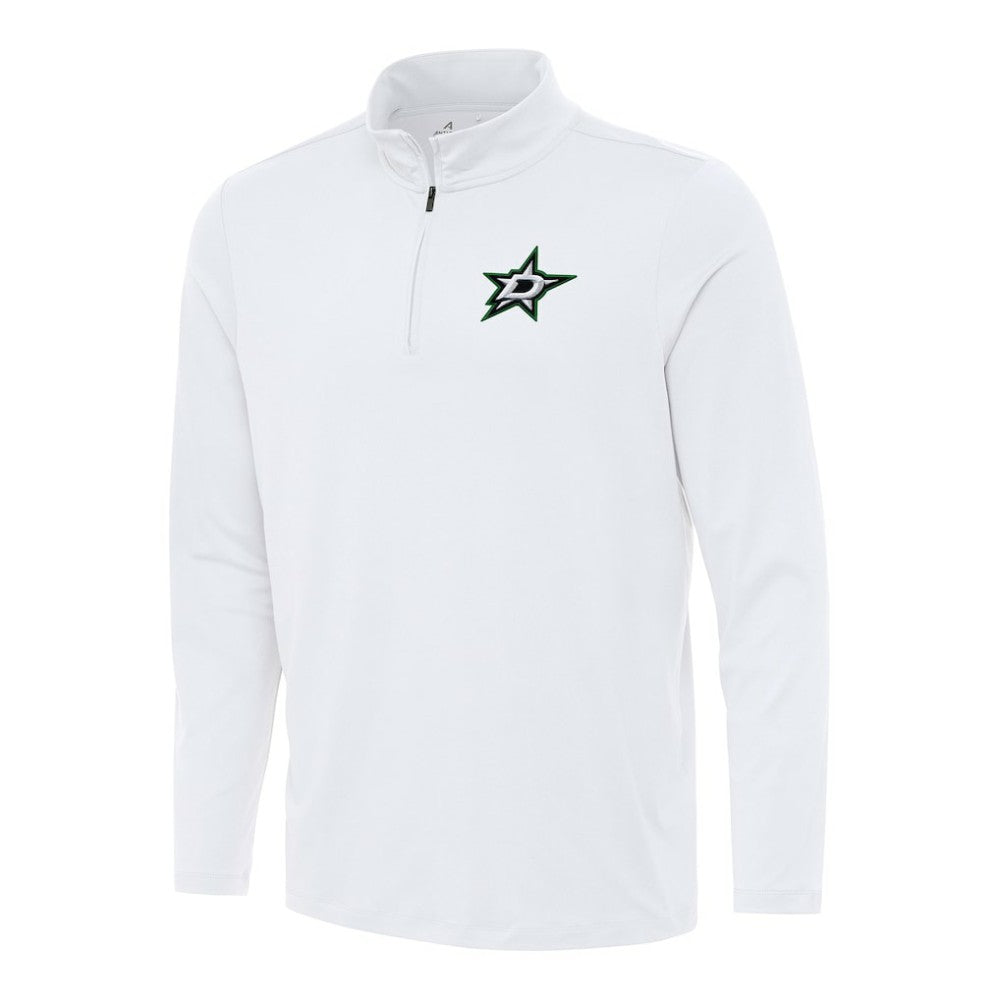 Dallas Stars Antigua Reprocess Quarter-Zip Top - White Tops