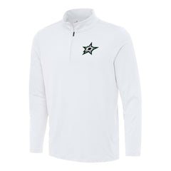 Dallas Stars Antigua Reprocess Quarter-Zip Top - White Tops