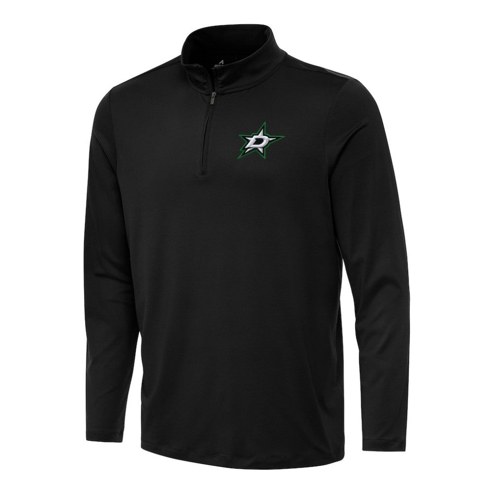 Dallas Stars Antigua Reprocess Quarter-Zip Top - Black Tops