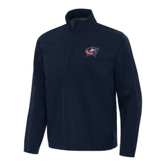 Columbus Blue Jackets Antigua Brisk Quarter-Zip Windbreaker - Navy Jackets