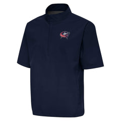 Columbus Blue Jackets Antigua Brisk Quarter-Zip Windbreaker - Navy Jackets