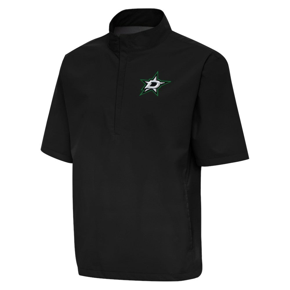 Dallas Stars Antigua Brisk Quarter-Zip Windbreaker - Black