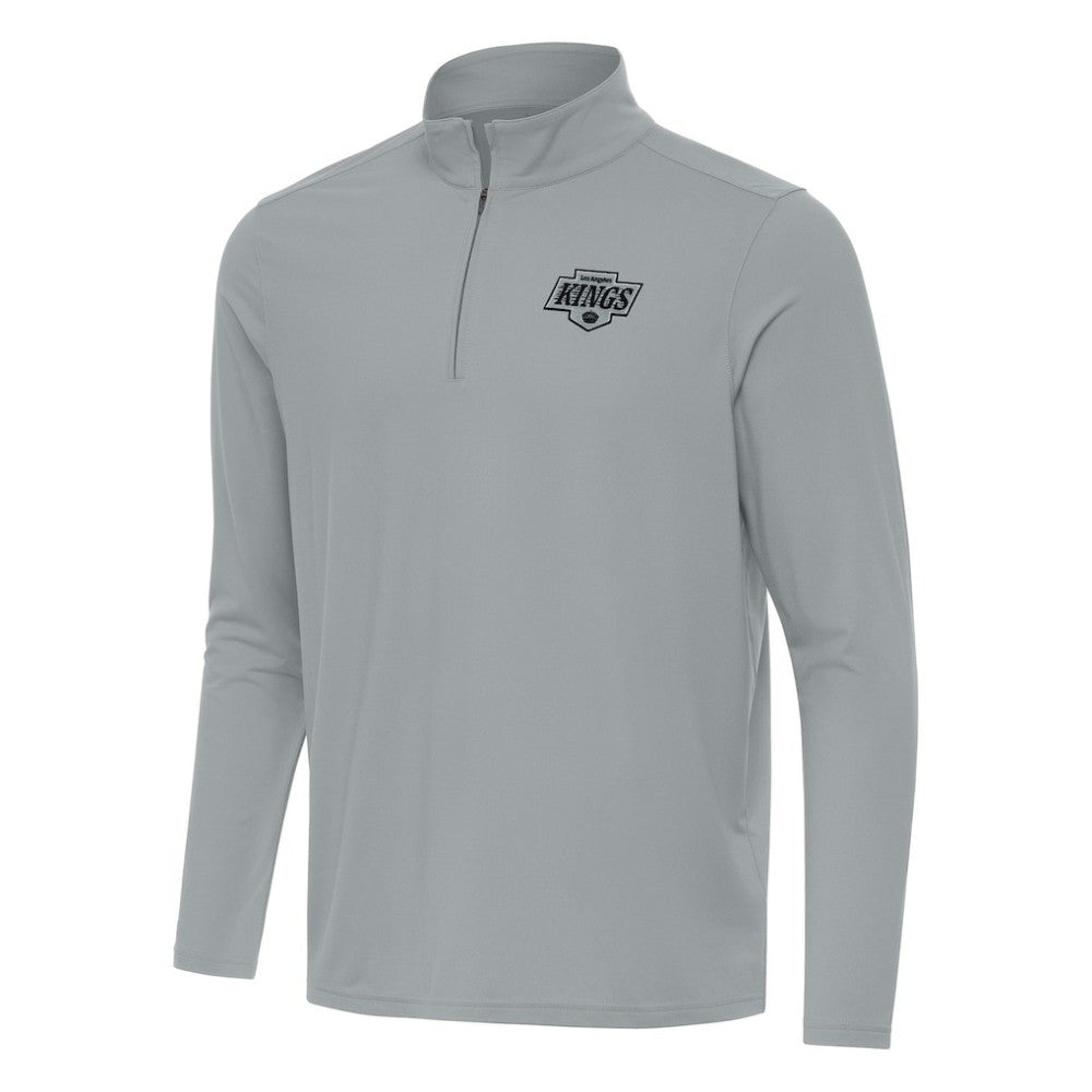 Los Angeles Kings Antigua Intent Quarter-Zip Top - Gray Tops