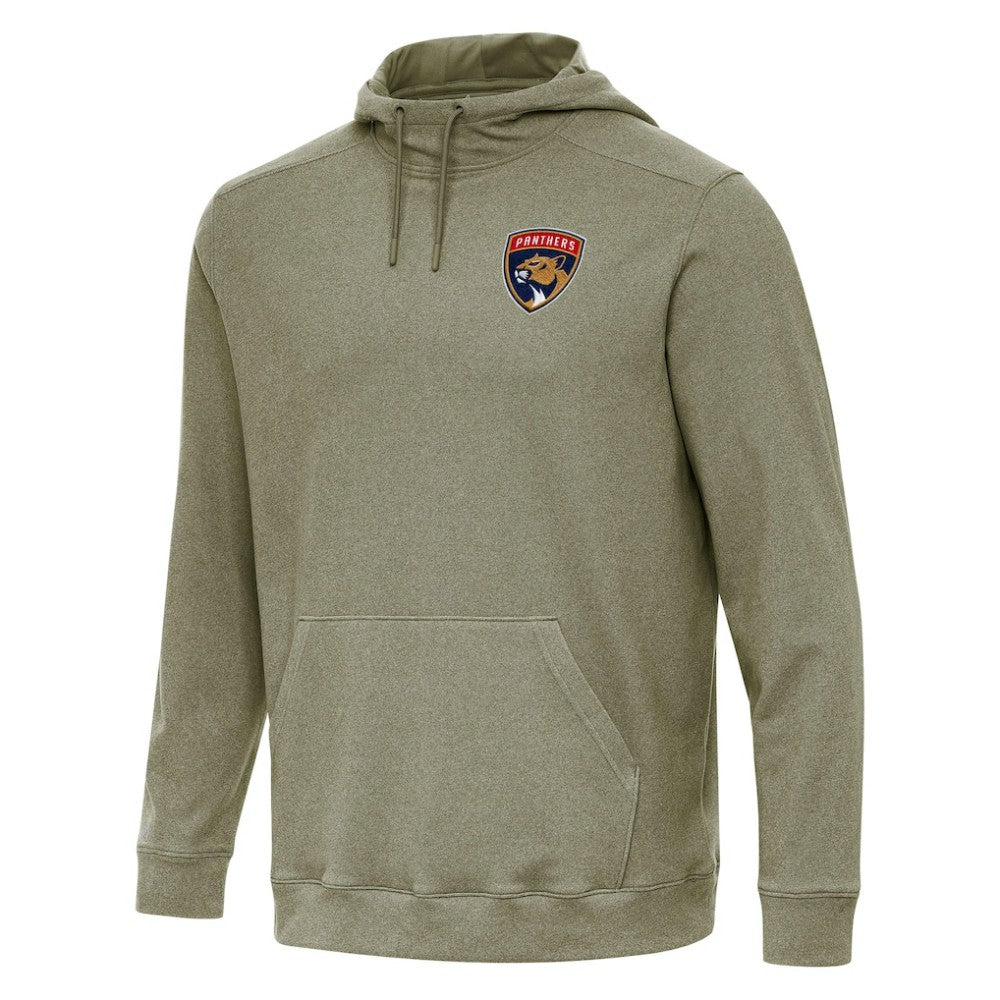 Florida Panthers Antigua Cloud Pullover Hoodie - Olive Hoodies