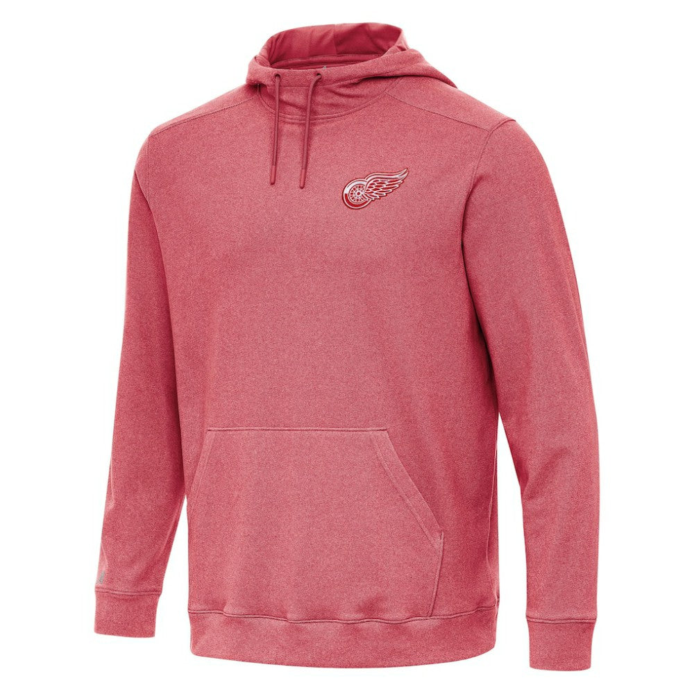 Detroit Red Wings Antigua Cloud Pullover Hoodie - Heather Red Hoodies