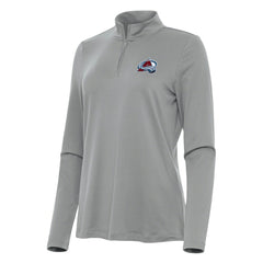 Colorado Avalanche Antigua Women's Reprocess Quarter-Zip Top - Gray Tops