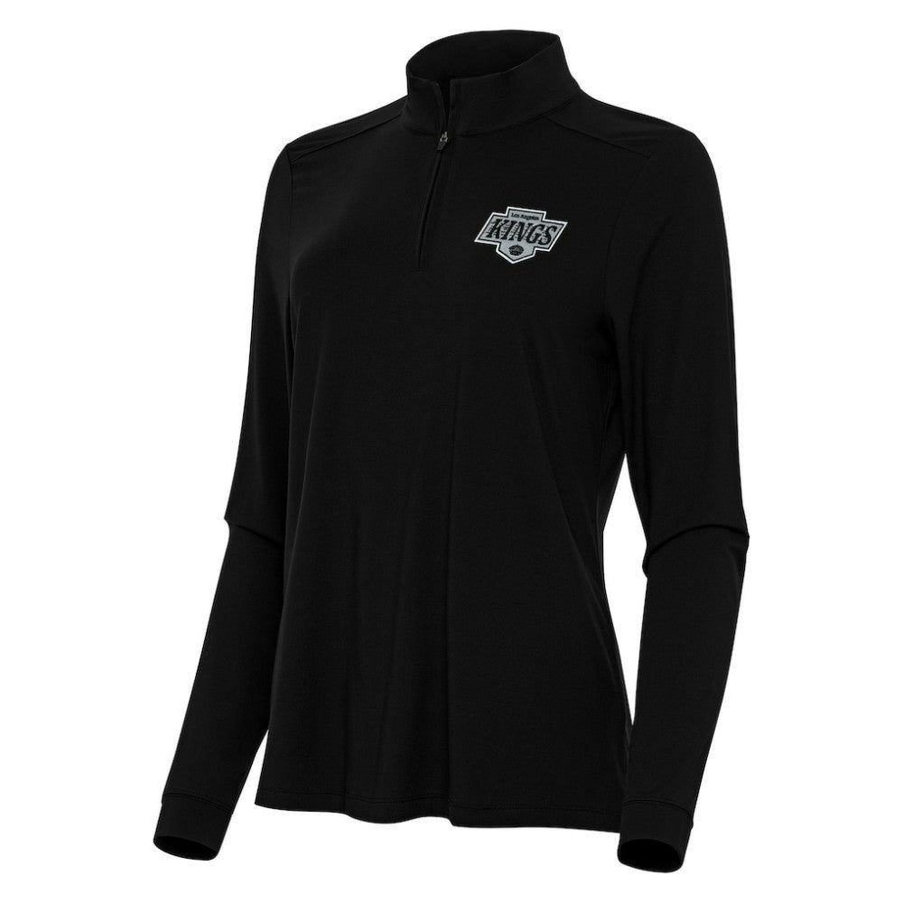 Los Angeles Kings Antigua Women's Intent Quarter-Zip Top - Black Tops