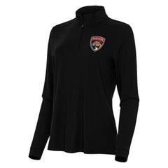 Florida Panthers Antigua Women's Intent Quarter-Zip Top - Black Tops
