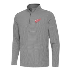 Detroit Red Wings Antigua Twine Quarter-Zip Top - Black Tops