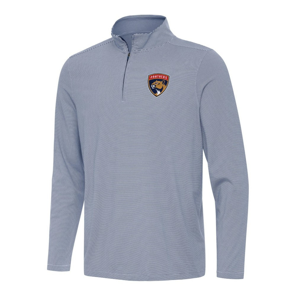 Florida Panthers Antigua Twine Quarter-Zip Top - Navy Tops