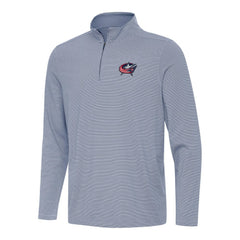 Columbus Blue Jackets Antigua Twine Quarter-Zip Top - Navy Jackets