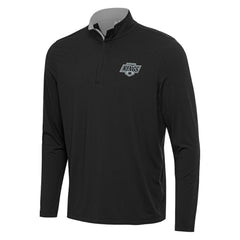 Los Angeles Kings Antigua Content Quarter-Zip Pullover Top - Black/Gray Pullover