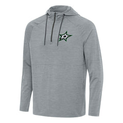 Dallas Stars Antigua Spikes Quarter-Zip Hoodie - Heather Gray Hoodies