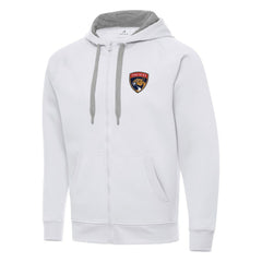 Florida Panthers Antigua Big & Tall Victory Full-Zip Hoodie - White Hoodies