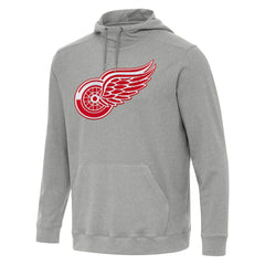 Detroit Red Wings Antigua Cloud Pullover Hoodie - Heather Gray Hoodies