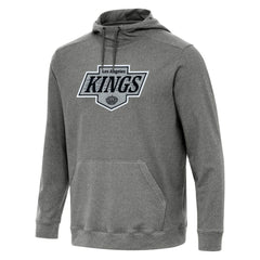 Los Angeles Kings Antigua Cloud Pullover Hoodie - Heather Black Hoodies