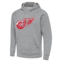 Detroit Red Wings Antigua Big & Tall Victory Pullover Hoodie - Heather Gray Hoodies