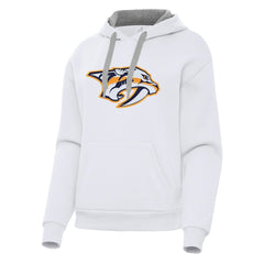 Nashville Predators Antigua Women's Victory Pullover Hoodie - White Hoodies