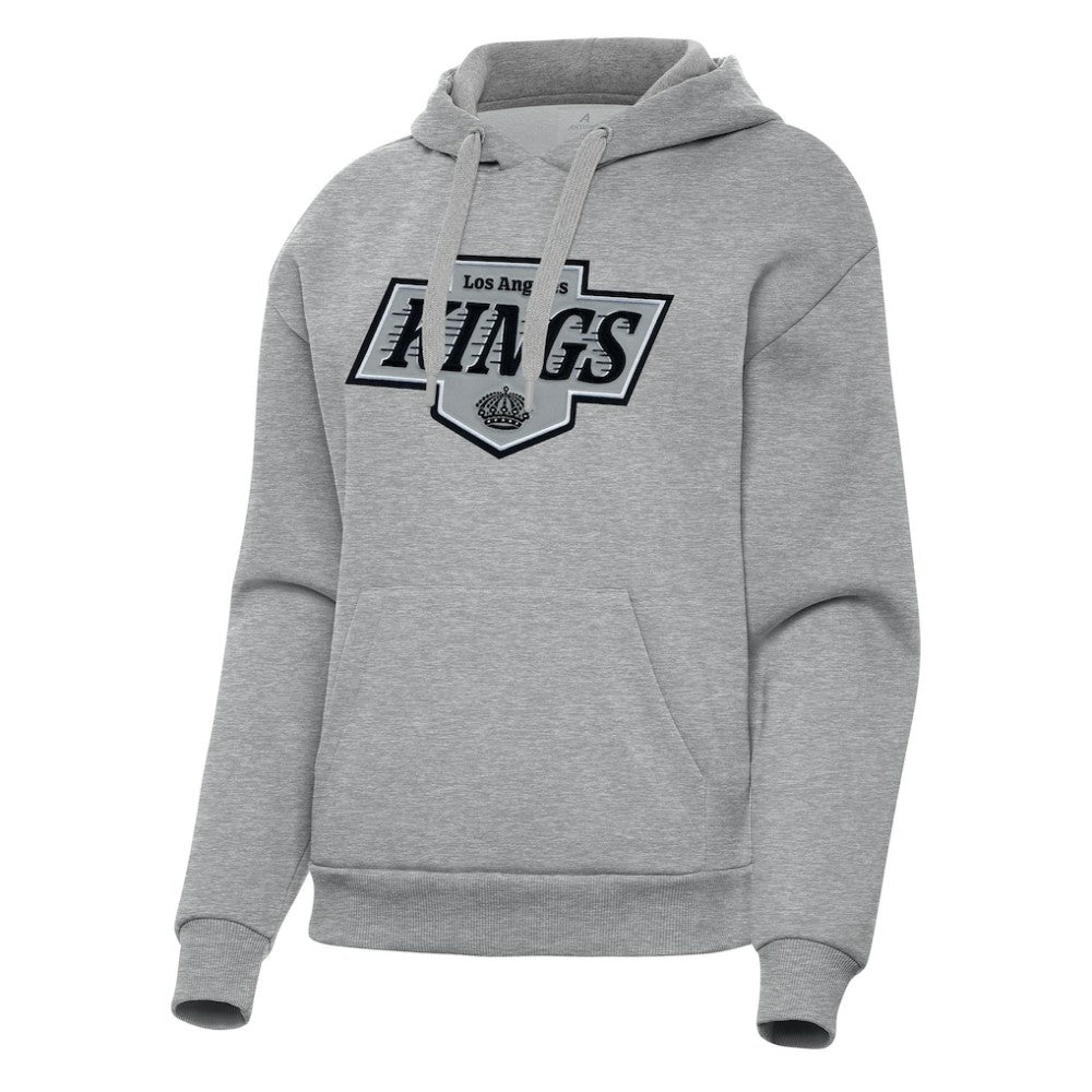 Los Angeles Kings Antigua Women's Victory Pullover Hoodie - Heather Gray Hoodies