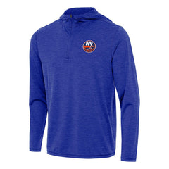 New York Islanders Antigua Tidy Quarter-Zip Hoodie - Heather Royal Hoodies