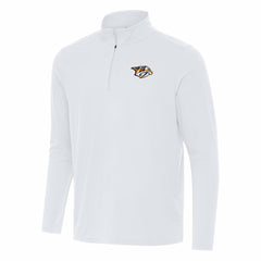 Nashville Predators Antigua Intent Quarter-Zip Top - White Tops