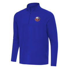 New York Islanders Antigua Intent Quarter-Zip Top - Royal Tops