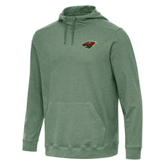 Minnesota Wild Antigua Cloud Pullover Hoodie - Hunter Green Hoodies