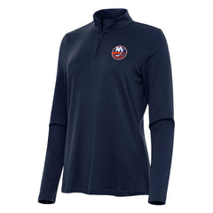 New York Islanders Antigua Women's Reprocess Quarter-Zip Top - Navy Tops
