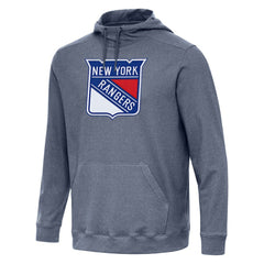 New York Rangers Antigua Cloud Pullover Hoodie - Heather Navy Hoodies