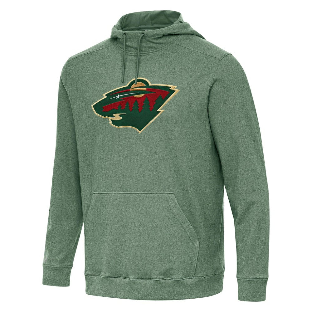 Minnesota Wild Antigua Cloud Pullover Hoodie - Hunter Green Hoodies