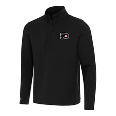 Philadelphia Flyers Antigua Insider Quarter-Zip Top - Black Tops
