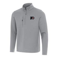 Philadelphia Flyers Antigua Insider Quarter-Zip Top - Gray Tops