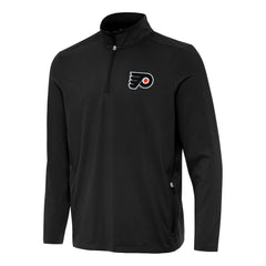 Philadelphia Flyers Antigua Perilous Quarter-Zip Sweatshirt - Black Sweatshirts