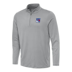 New York Rangers Antigua Reprocess Quarter-Zip Top - Gray Tops