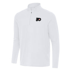 Philadelphia Flyers Antigua Intent Quarter-Zip Top - White Tops