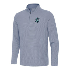 Seattle Kraken Antigua Twine Quarter-Zip Top - Navy Tops