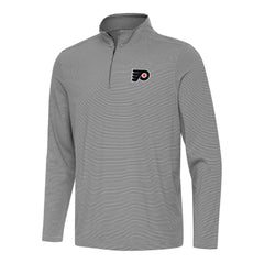 Philadelphia Flyers Antigua Twine Quarter-Zip Top - Black Tops