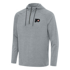 Philadelphia Flyers Antigua Spikes Quarter-Zip Hoodie - Heather Gray Hoodies