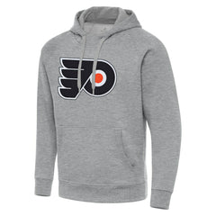Philadelphia Flyers Antigua Big & Tall Victory Pullover Hoodie - Heather Gray Hoodies